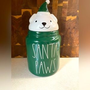 Rae Dunn figural dog canister